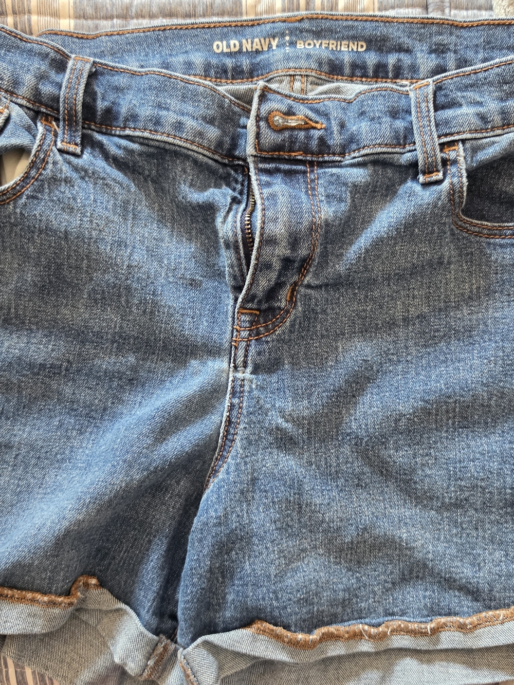 Old Navy Boyfriend Denim Shorts - Medium Blue